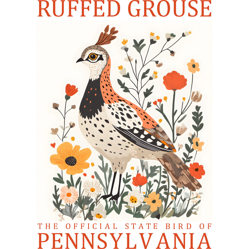 State Bird Poster Fabric Panel 49