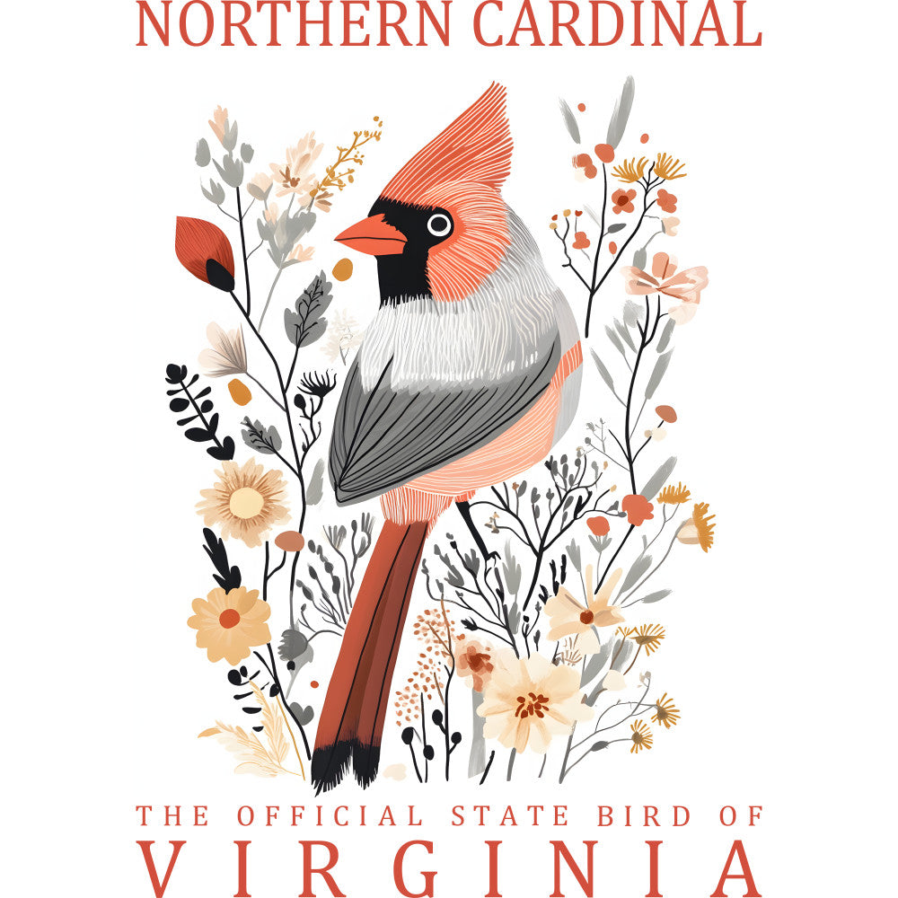 State Bird Poster Fabric Panel 5