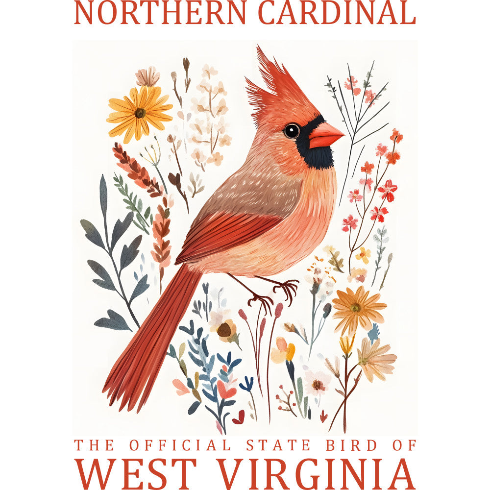 State Bird Poster Fabric Panel 7