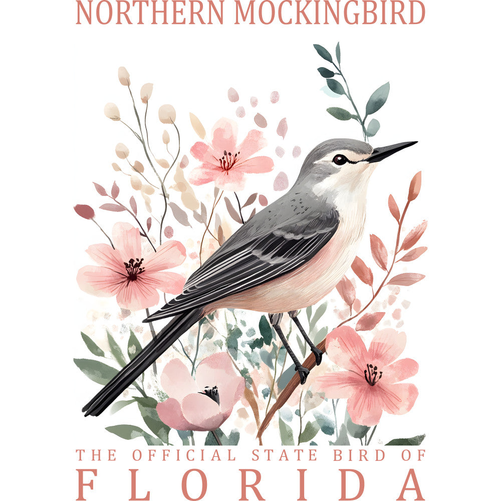 State Bird Poster Fabric Panel 8