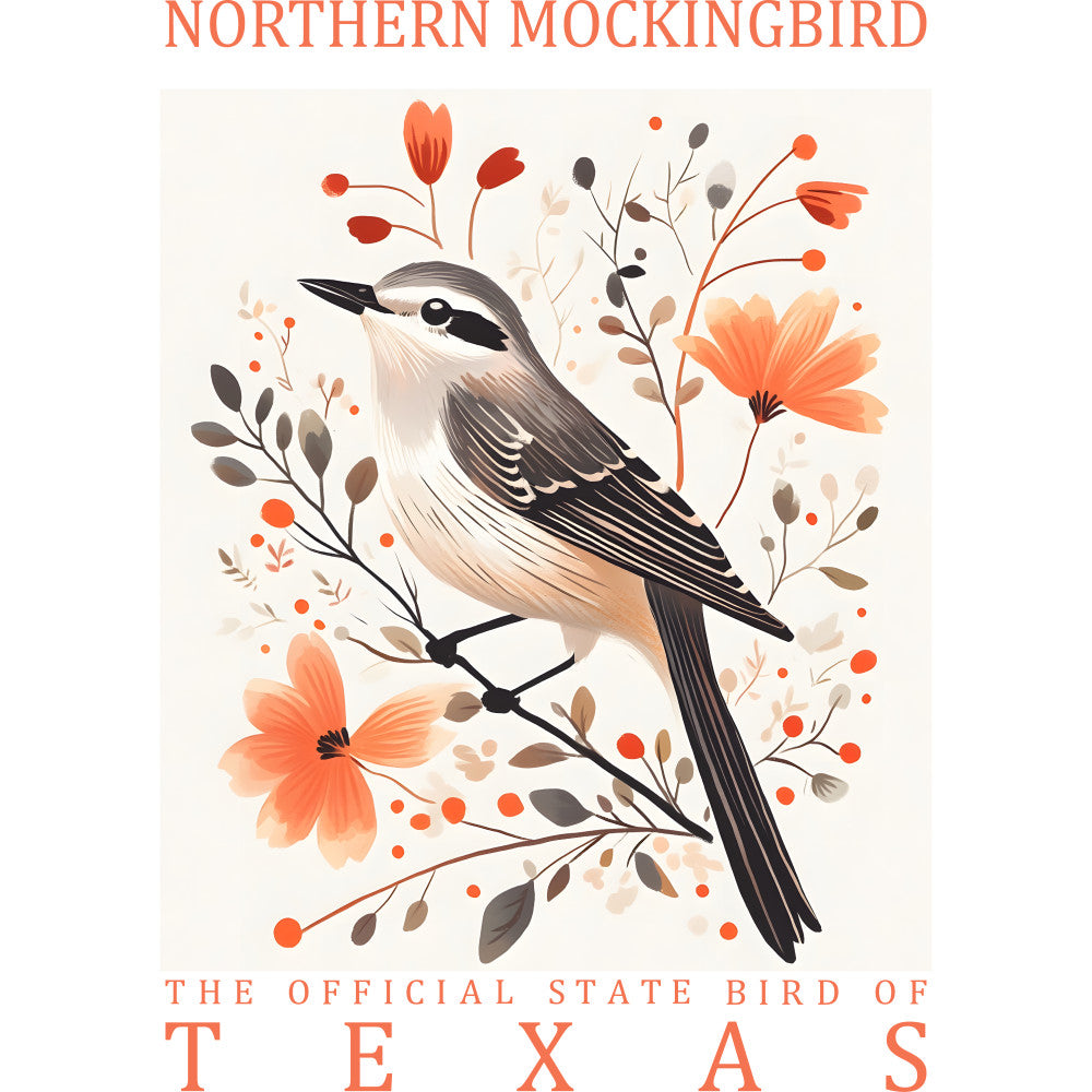 State Bird Poster Fabric Panel 9