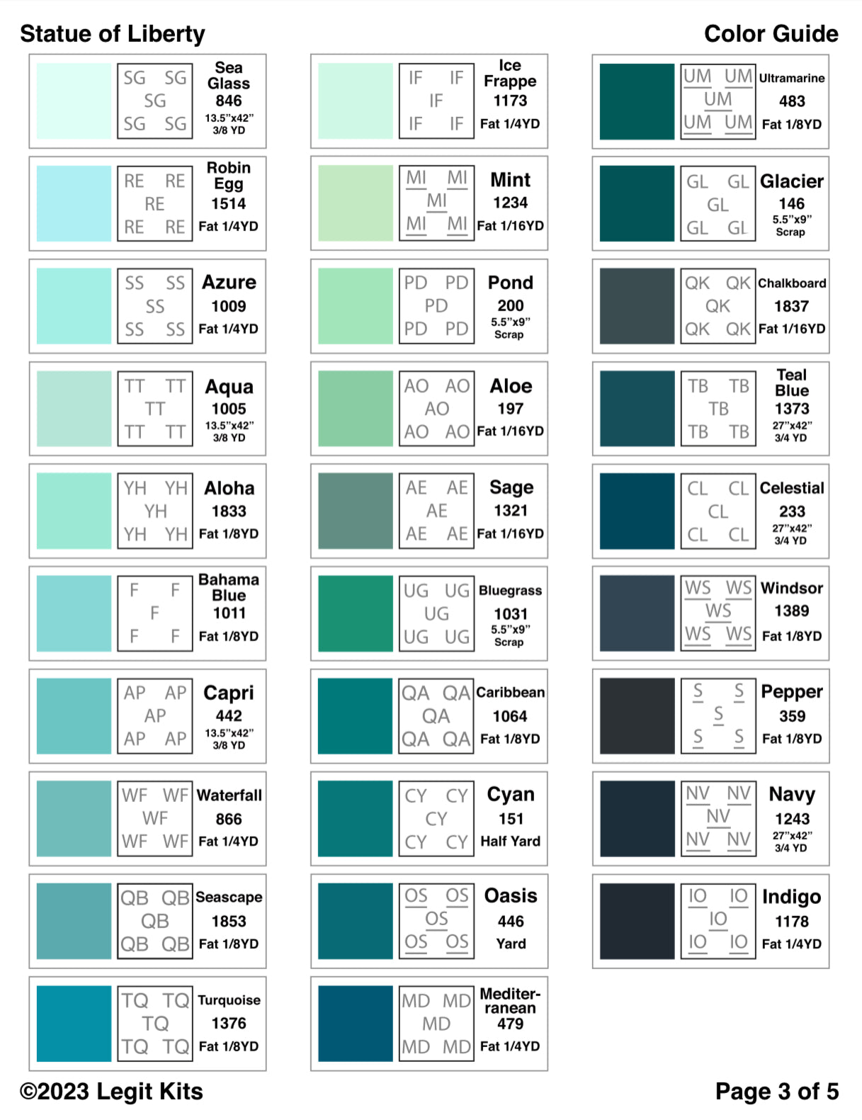 Statue of Liberty Pattern