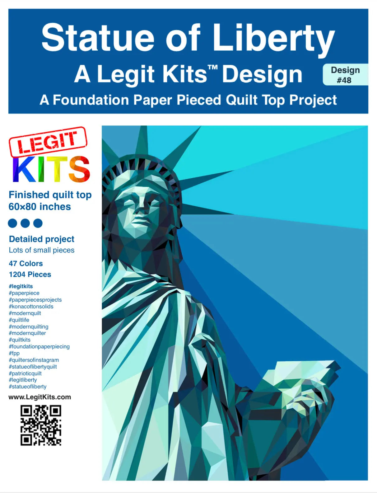Statue of Liberty Quilt Kit - Linda's Electric Quilters