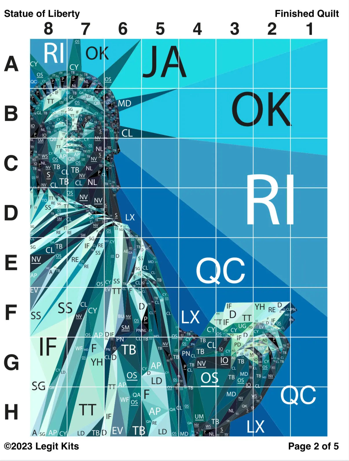 Statue of Liberty Quilt Kit - Linda's Electric Quilters