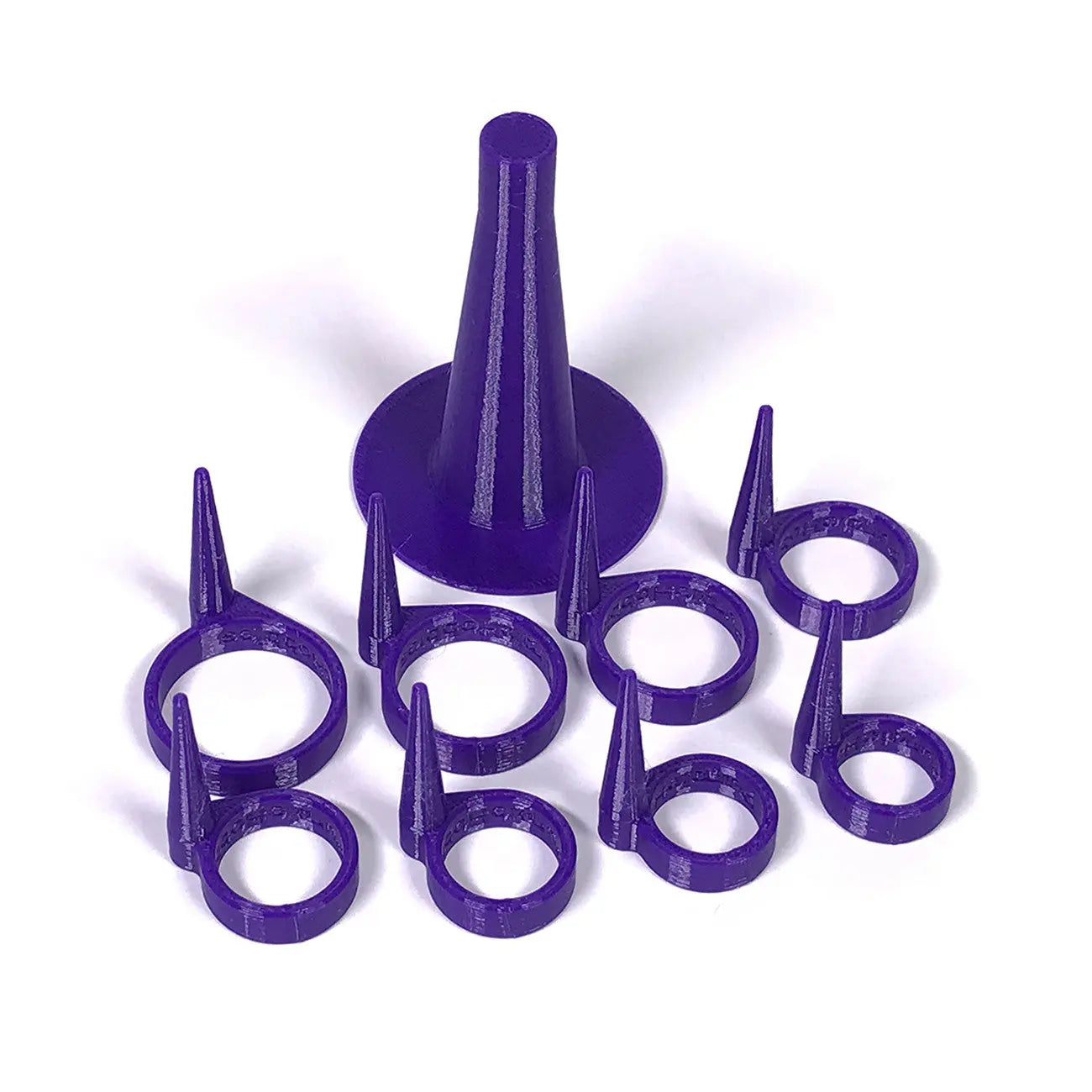 Stiletto Rings Purple 8pk - Linda's Electric Quilters