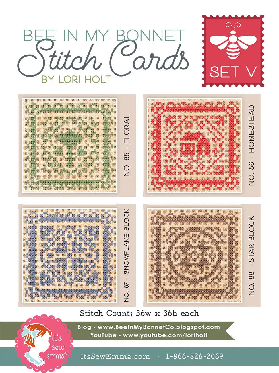 Stitch Card Set V - Linda's Electric Quilters