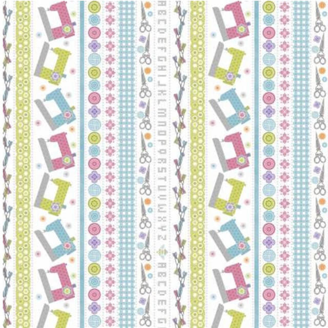 Stitch Garden - Stripe 44" / 45" Fabric Per Yard