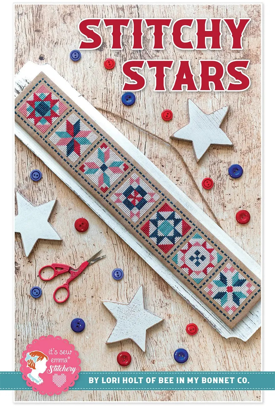 Stitchy Stars Cross Stitch Pattern - Linda's Electric Quilters