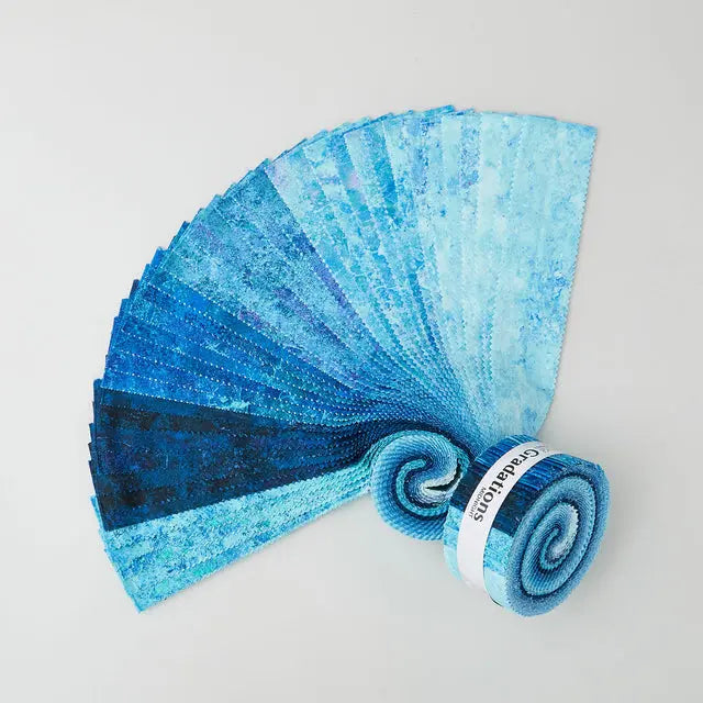 Stonehenge Gradations II Midnight Strip Roll - Linda's Electric Quilters