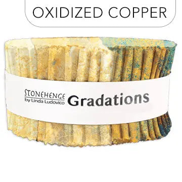 Stonehenge Gradations II Oxidized Copper Strips - Linda's Electric Quilters