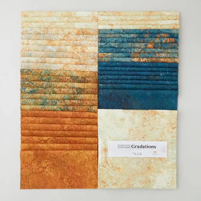 Stonehenge Gradations II Oxidized Copper Tiles - Linda's Electric Quilters