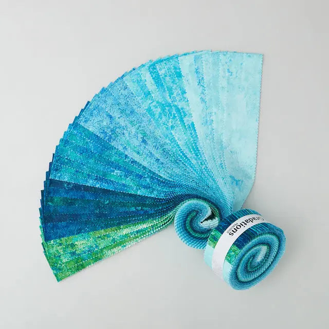 Stonehenge Gradations II Peacock Strip Roll - Linda's Electric Quilters