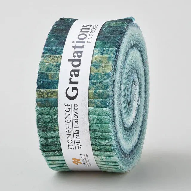 Stonehenge Gradations II Pine Ridge Strips - Linda's Electric Quilters