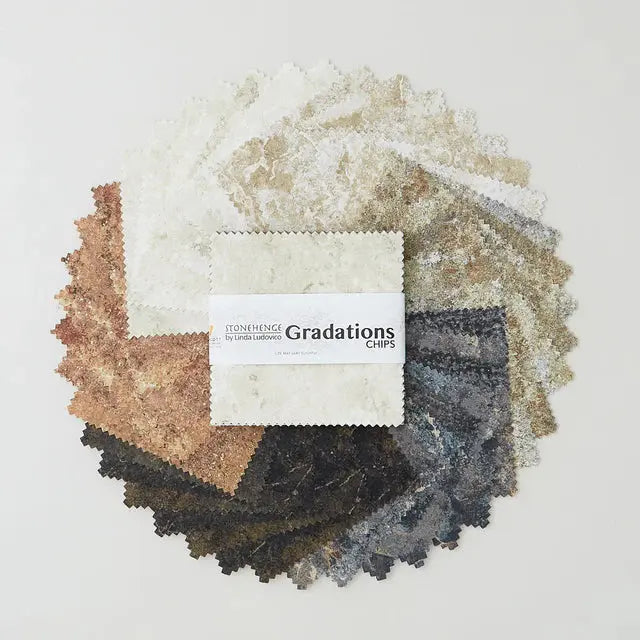 Stonehenge Gradations II Slate Chips - Linda's Electric Quilters