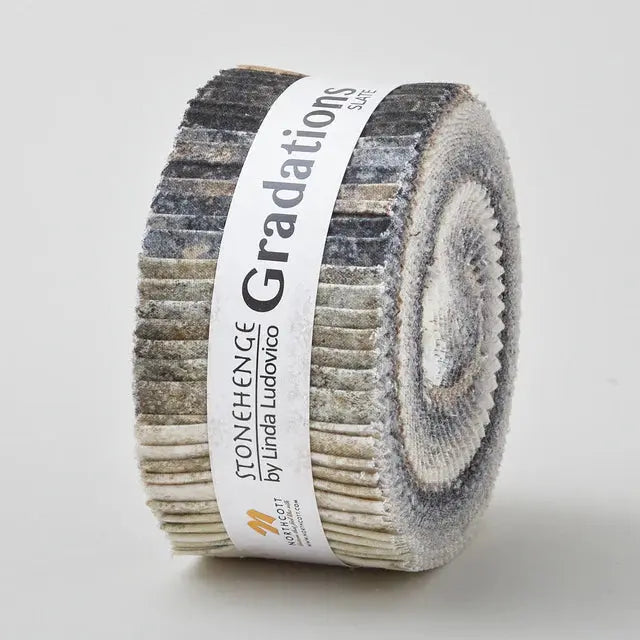 Stonehenge Gradations II Slate Strips - Linda's Electric Quilters