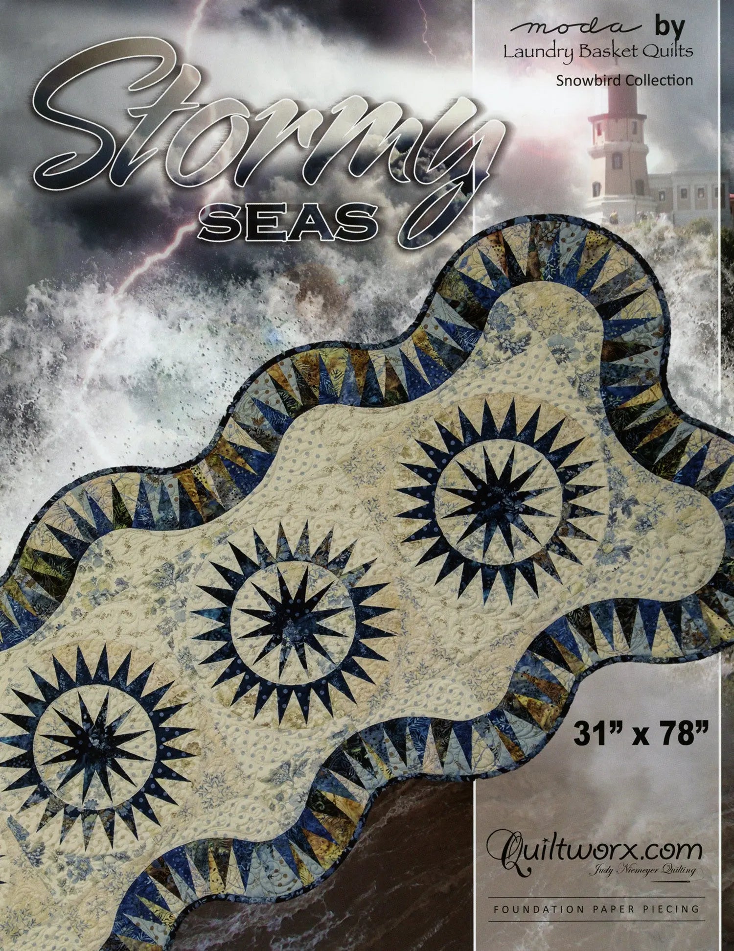 Stormy Seas Table Runner - Linda's Electric Quilters