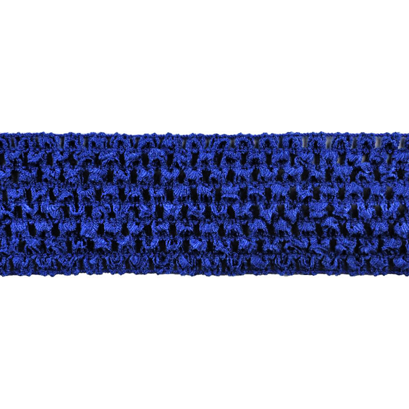 Stretch Crochet Trim 2” Wide x 5 Yards – Elastic Headband Lace Trim for Sewing, Crafts, DIY Hair Accessories
