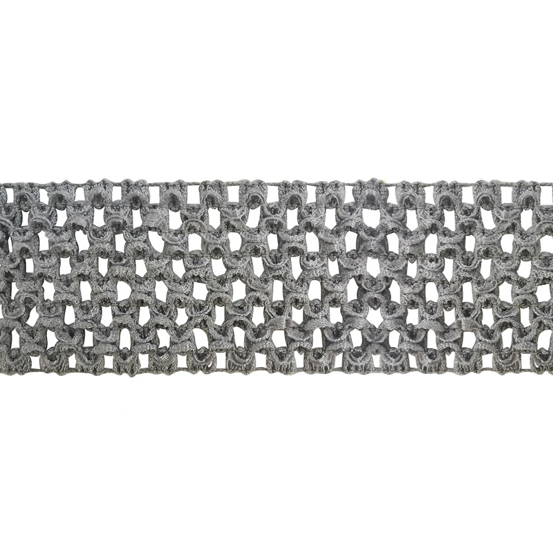 Stretch Crochet Trim 2” Wide x 5 Yards – Elastic Headband Lace Trim for Sewing, Crafts, DIY Hair Accessories