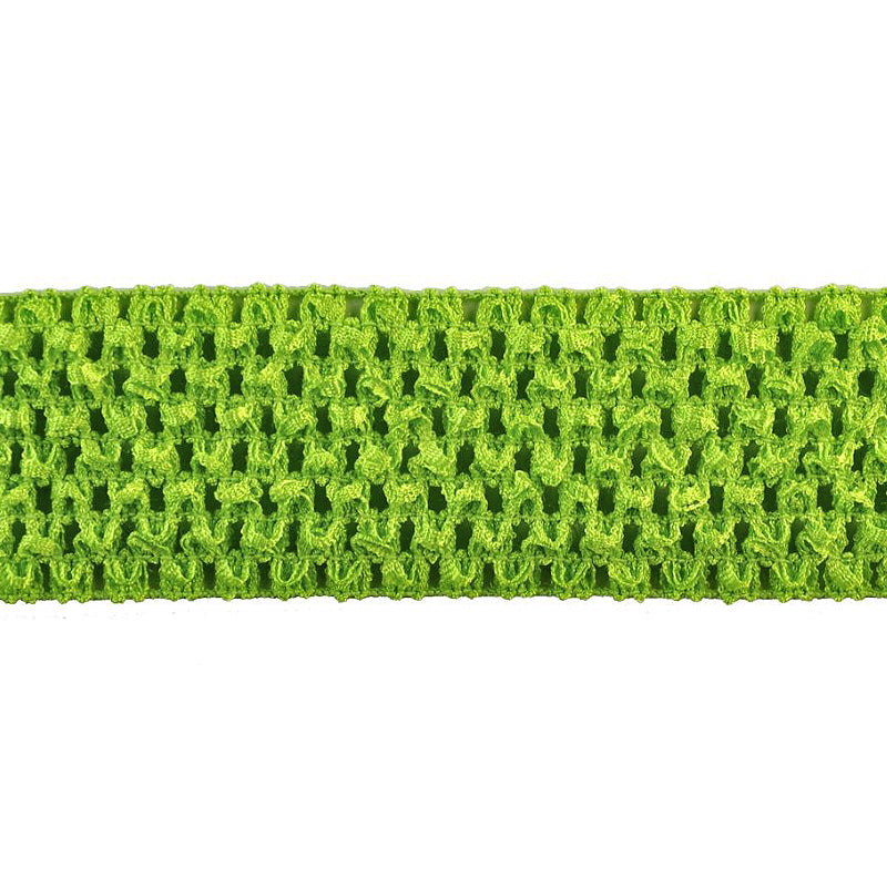 Stretch Crochet Trim 2” Wide x 5 Yards – Elastic Headband Lace Trim for Sewing, Crafts, DIY Hair Accessories