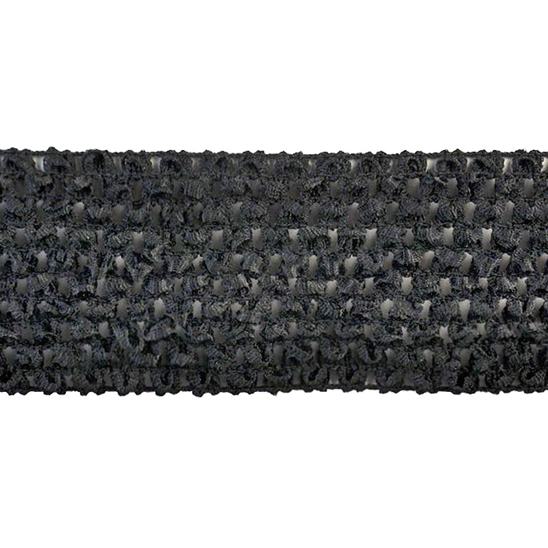 Stretch Crochet Trim 3” Wide x 5 Yards – Elastic Headband Lace Trim for Sewing, Crafts, DIY Hair Accessories