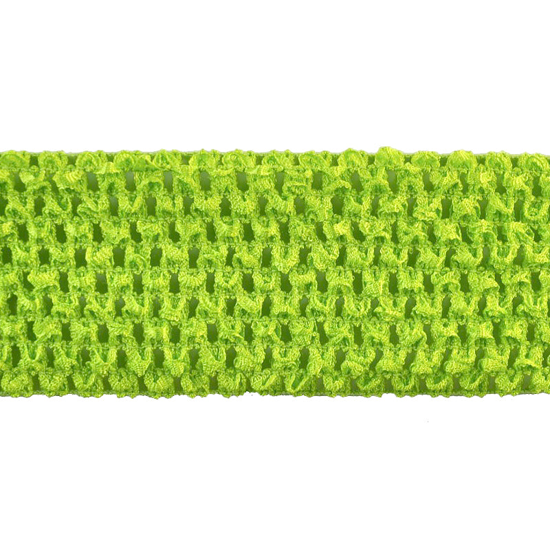 Stretch Crochet Trim 3” Wide x 5 Yards – Elastic Headband Lace Trim for Sewing, Crafts, DIY Hair Accessories