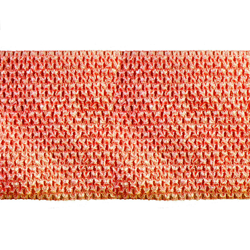 Stretch Crochet Trim 6” Wide x 5 Yards – Elastic Crochet Fabric for Sewing, Crafts, DIY Apparel