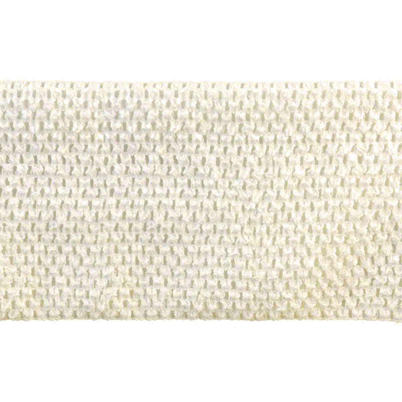 Stretch Crochet Trim 6” Wide x 5 Yards – Elastic Crochet Fabric for Sewing, Crafts, DIY Apparel