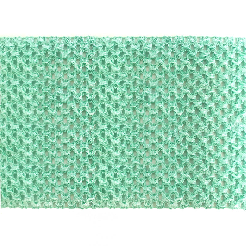 Stretch Crochet Trim 9” Wide x 5 Yards – Elastic Crochet Fabric for Sewing, Crafts, DIY Apparel