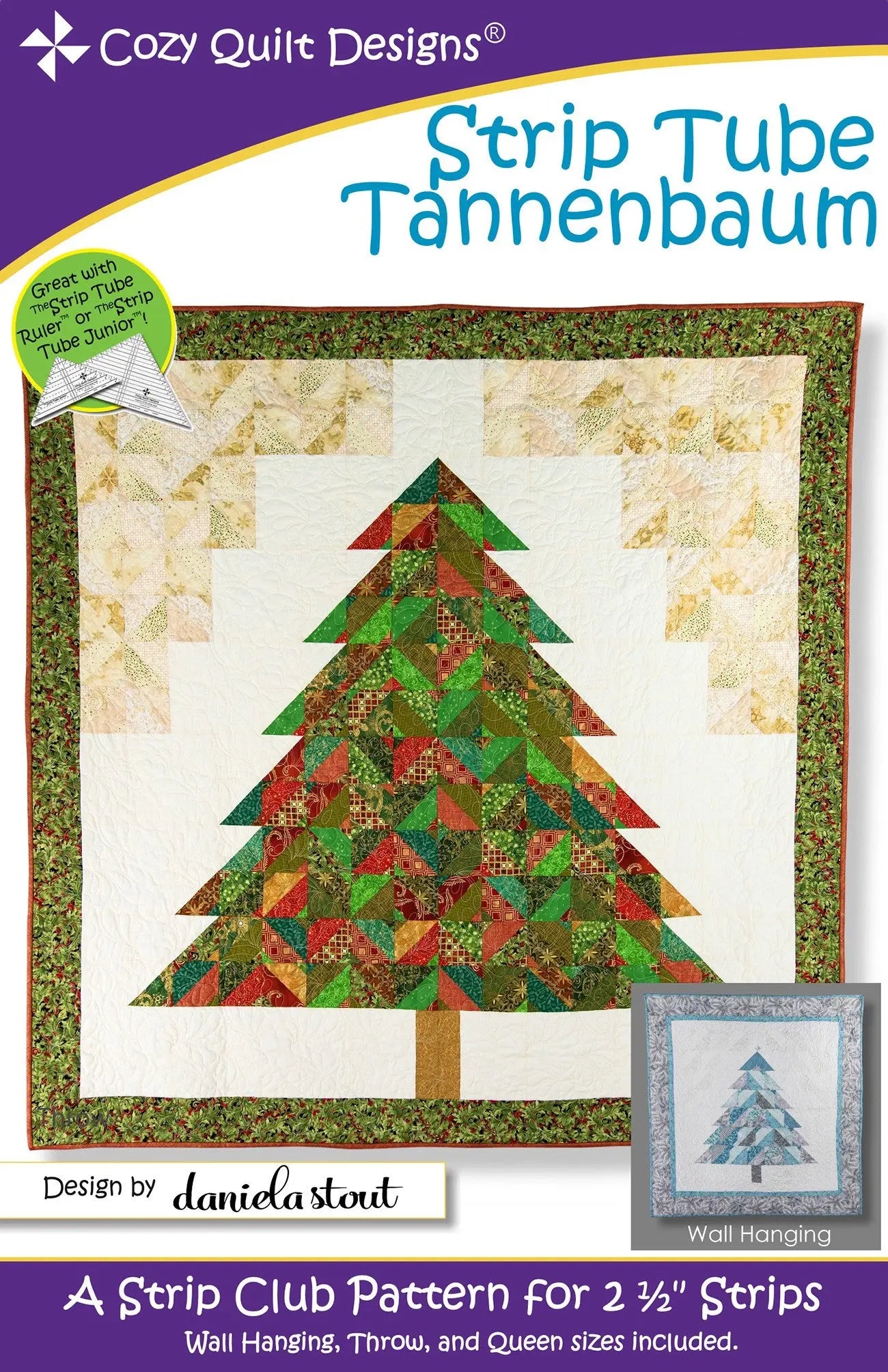 Strip Tube Tannenbaum - Linda's Electric Quilters