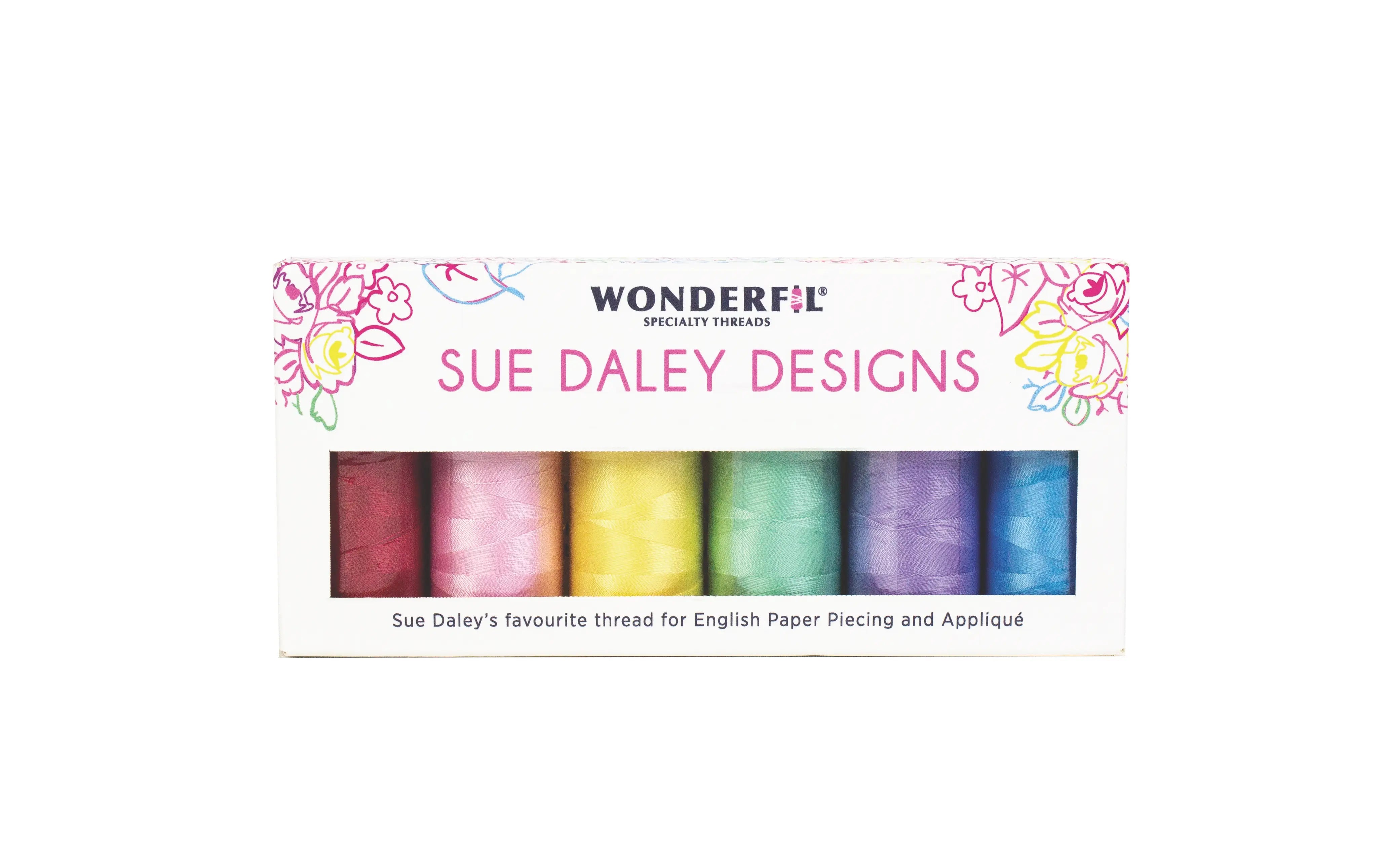 Sue Daley Brights & Neutral Thread Pack WonderFil USA