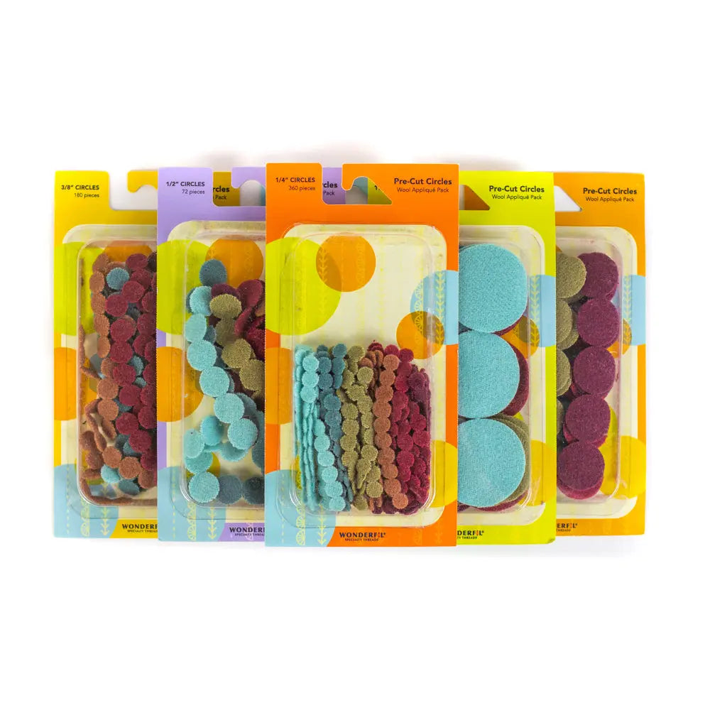 Sue Spargo Pre-cut Wool Circle Applique WonderFil USA