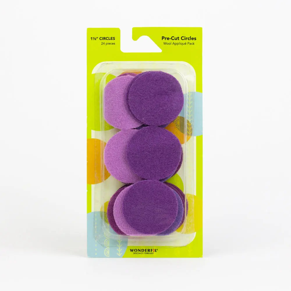 Sue Spargo Pre-cut Wool Circle Applique WonderFil USA
