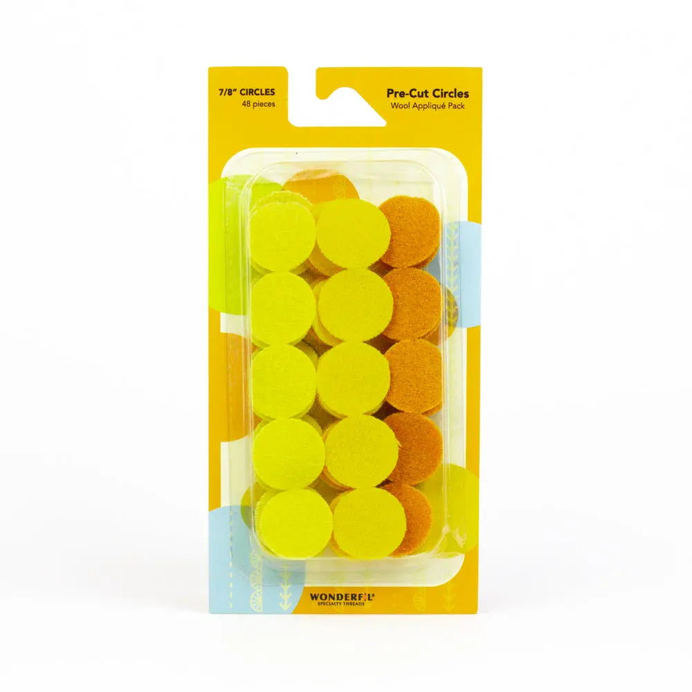 Sue Spargo Pre-cut Wool Circle Applique WonderFil USA