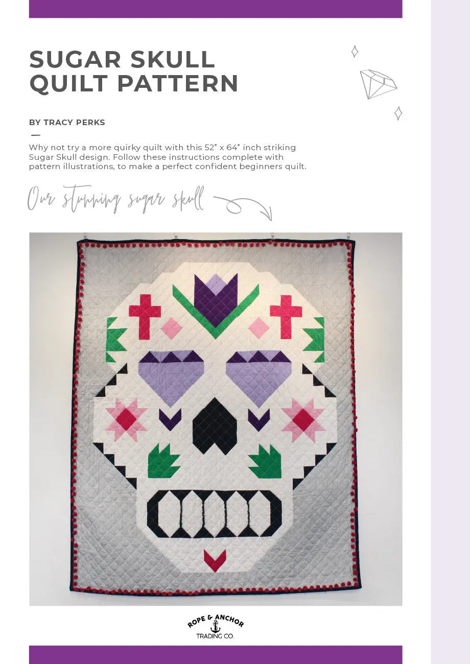 Sugar Skull Quilt Pattern - Linda's Electric Quilters