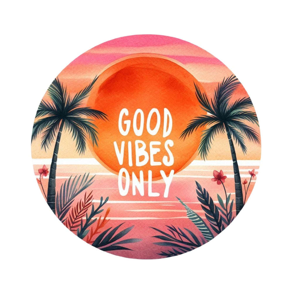 Summer Beach Round Fabric Panel 33