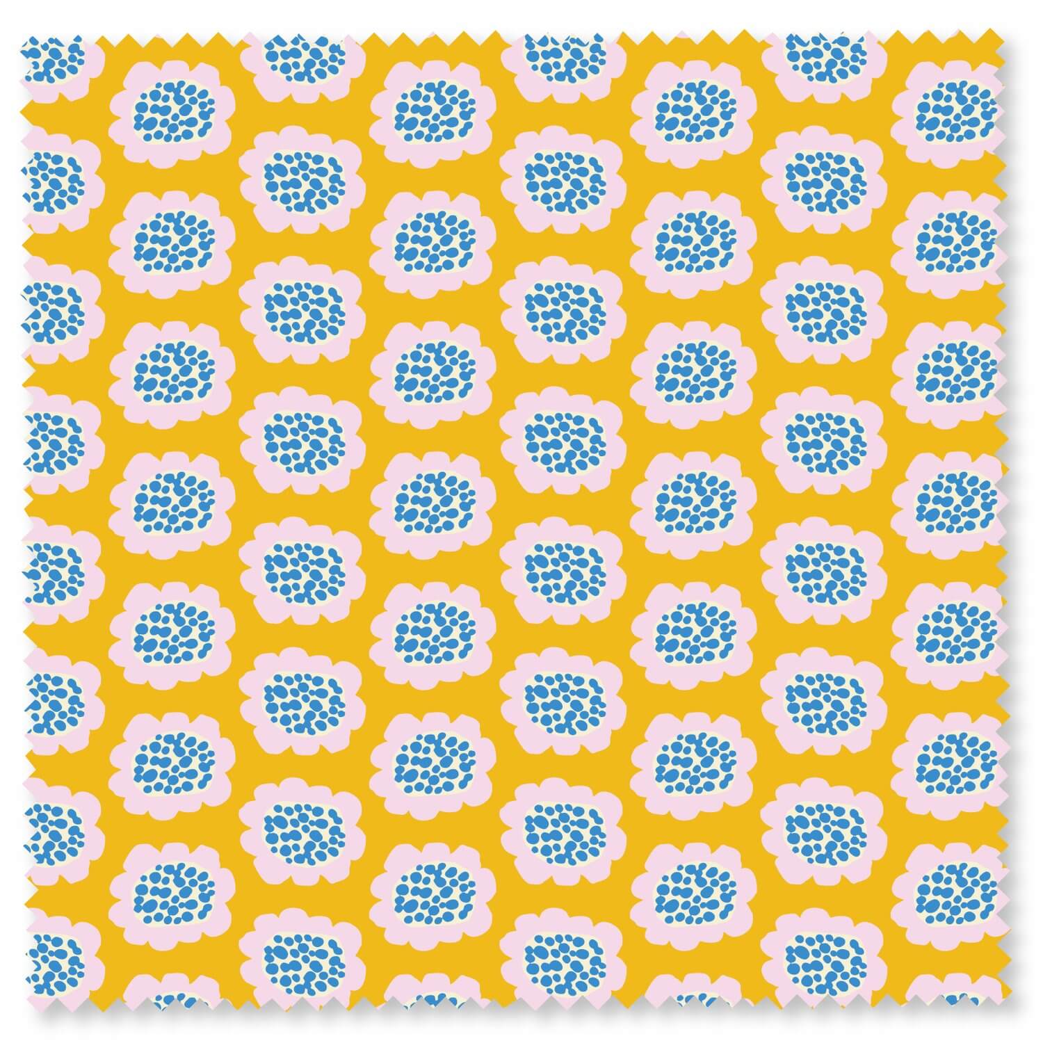 Summer Burst - Kawaii Flowers 44" / 45" Fabric Per Yard