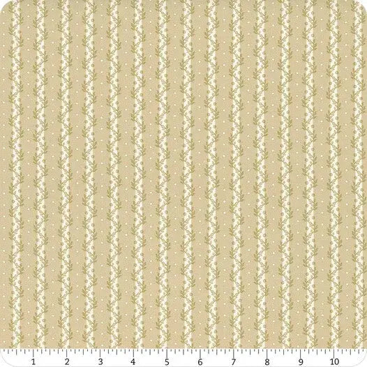 Summer House - Stripe - Sage 44" / 45" Fabric Per Yard The Fabric Company