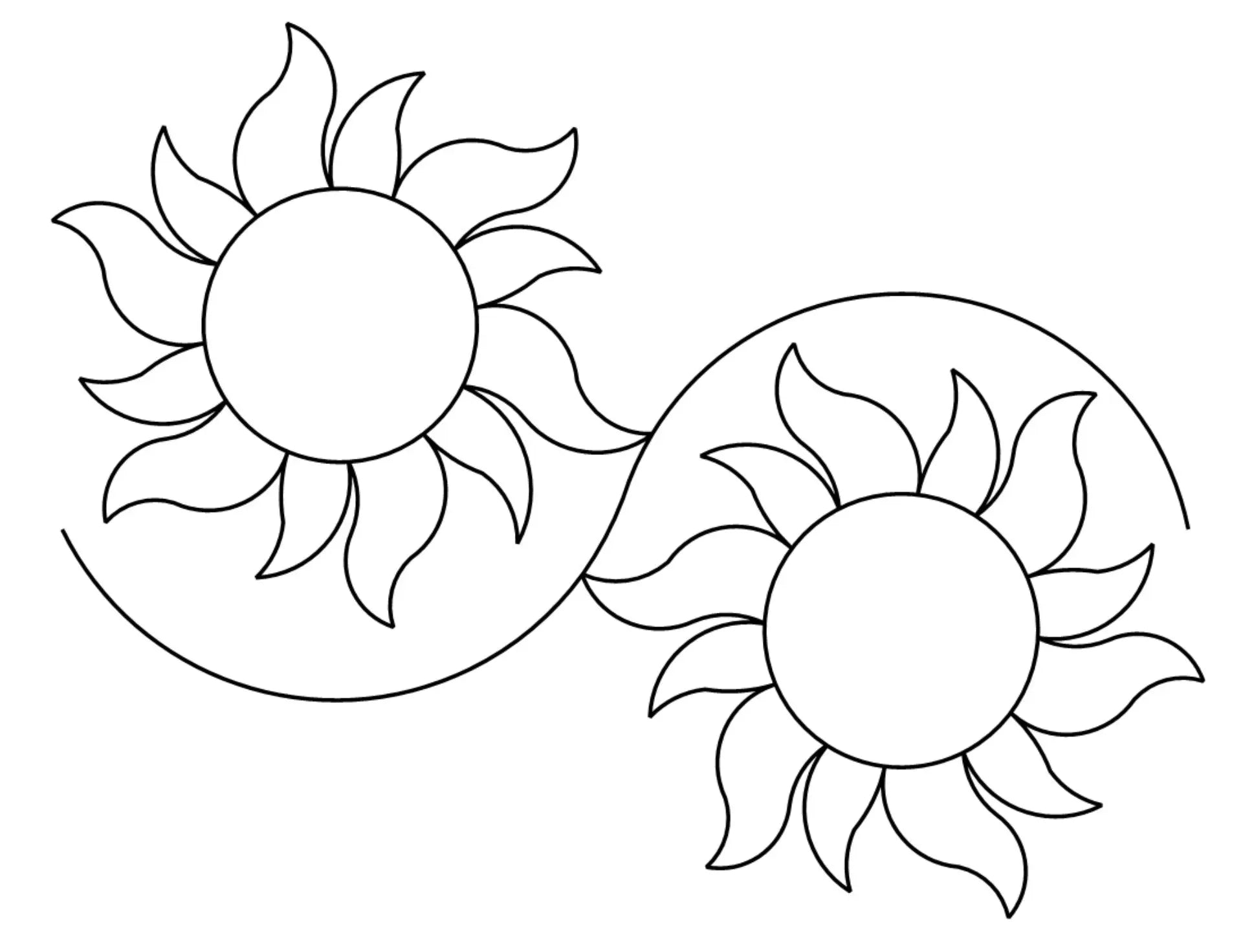 Sun Waves E2E - Linda's Electric Quilters