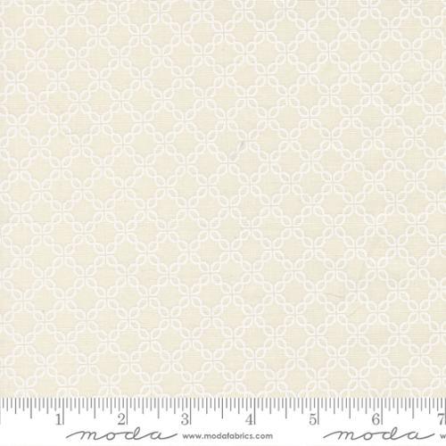 Sunbonnet Porcelain White Lattice Blenders Cotton 44"/45" Fabric Per Yard