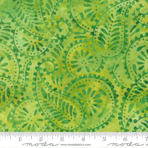 Sunburst Batiks Lime 4370-27 Cotton 44"/45" Fabric Per Yard Moda Fabrics & Supplies
