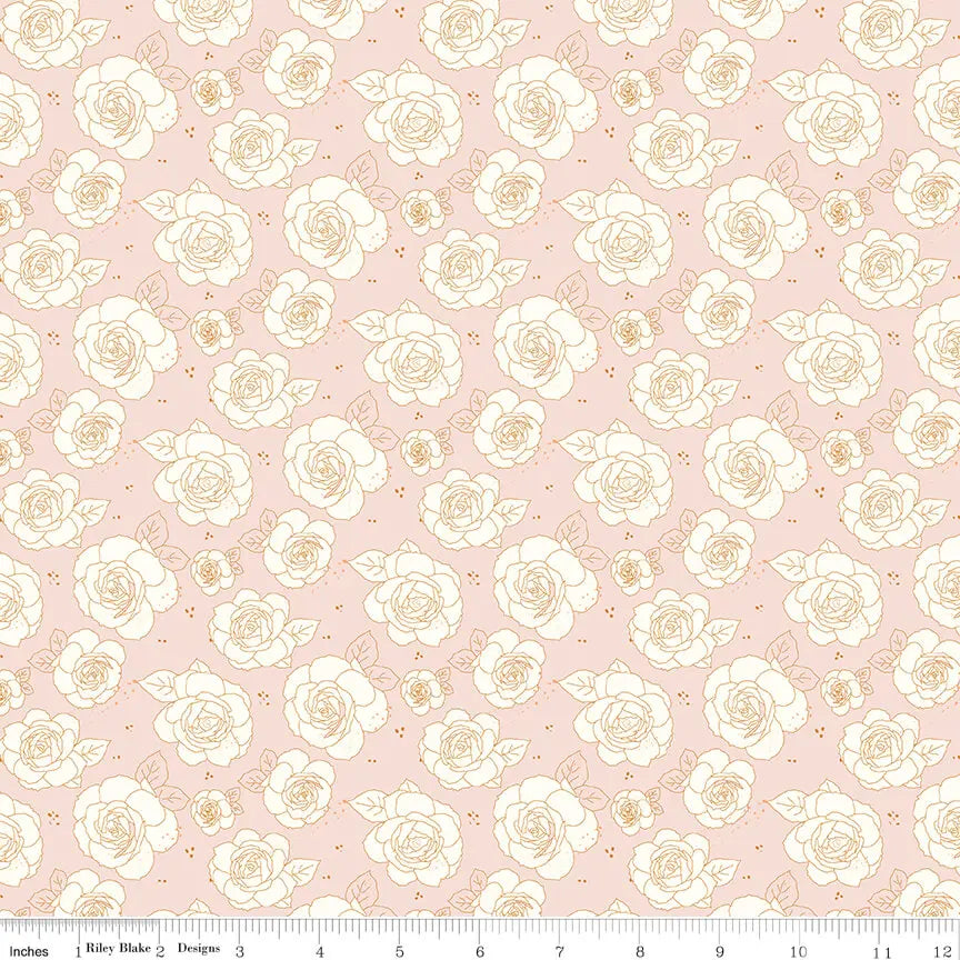 Sunsetridge - Roses - Ballerina 44" / 45" Fabric Per Yard The Fabric Company