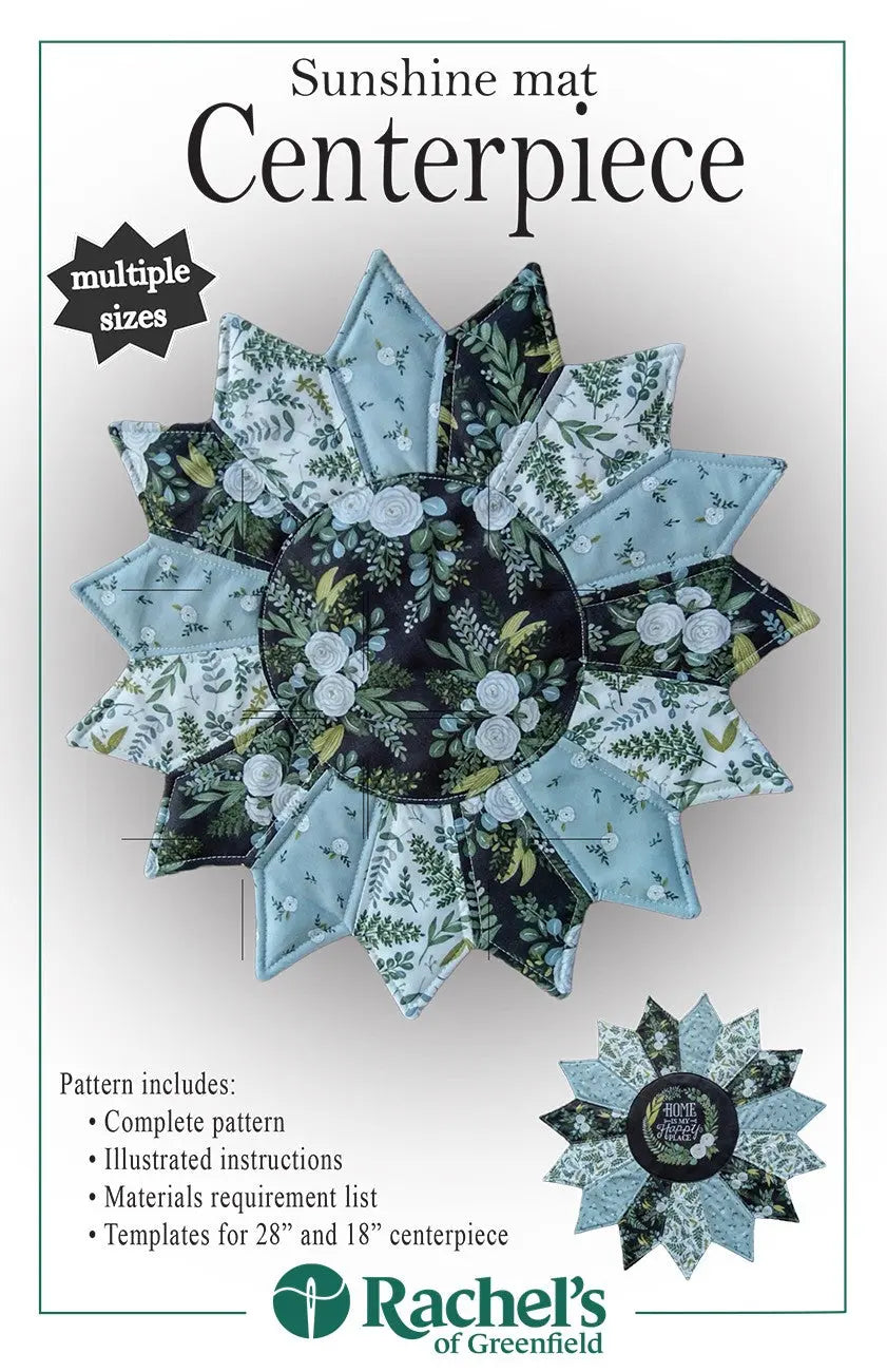 Sunshine Mat Centerpiece - Linda's Electric Quilters