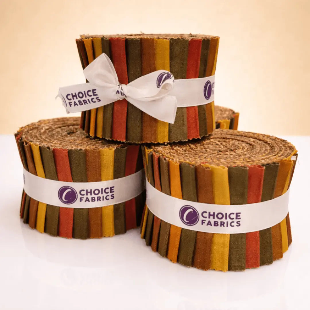 Supreme Solids - 2.5" Roll - Autumn Hues (40 Strips) The Fabric Company
