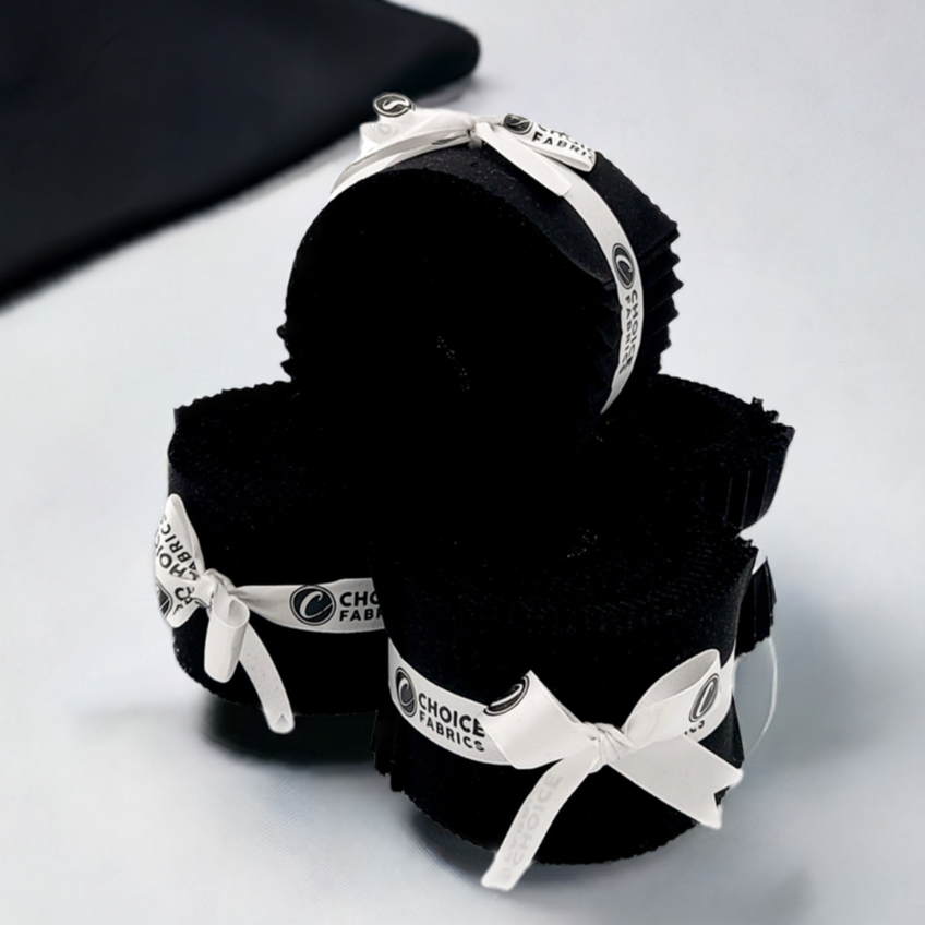 Black Supreme Solids - 2.5" Roll - Black (20 cuts)