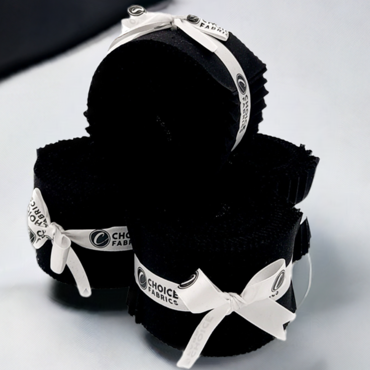 Black Supreme Solids - 2.5" Roll - Black (20 cuts)