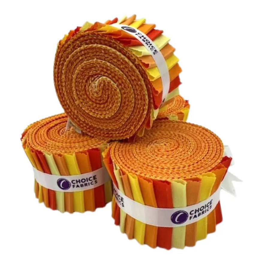 Red, Orange, Yellow - Supreme Solids - 2.5" Roll - Citrus (20 cuts)