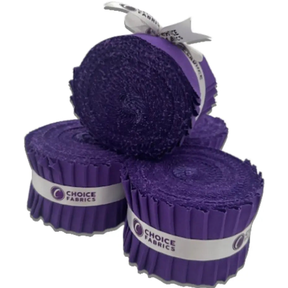 Purple Supreme Solids - 2.5" Roll - Deep Lavender (20 cuts)