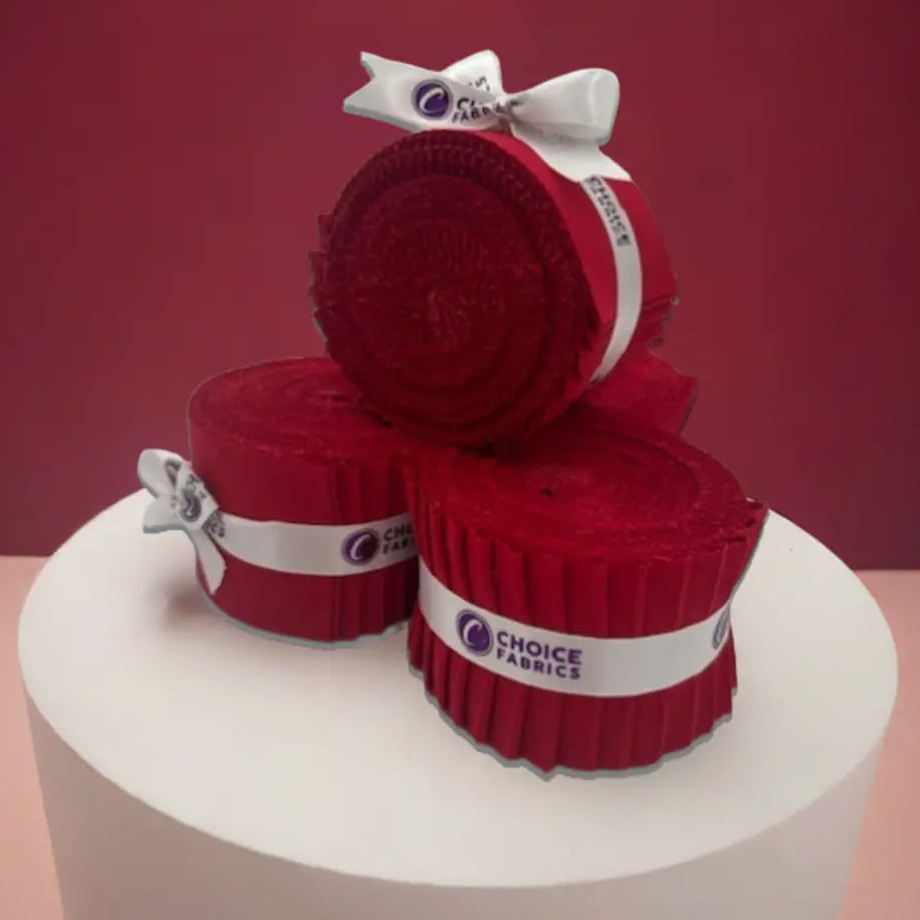 Red Supreme Solids - 2.5" Roll - Scarlet (20 cuts)