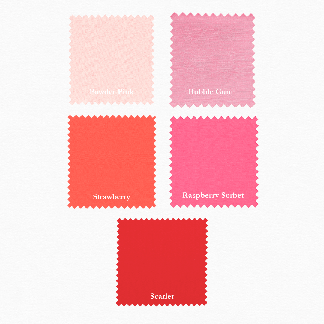 Supreme Solids - 2.5" Roll - Shades of Pink & Red (40 Strips)