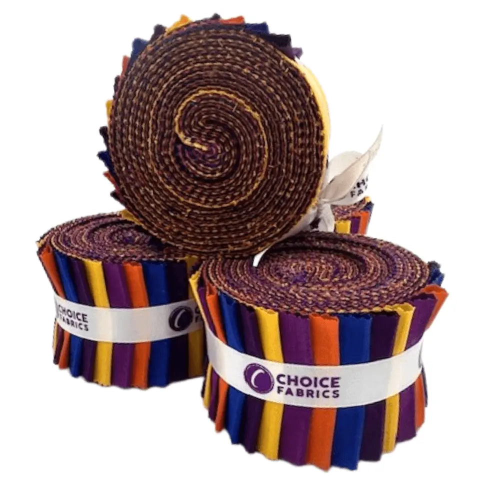 Blue, Orange, Purple - Supreme Solids - 2.5" Roll - Tequila Sunrise (20 cuts)